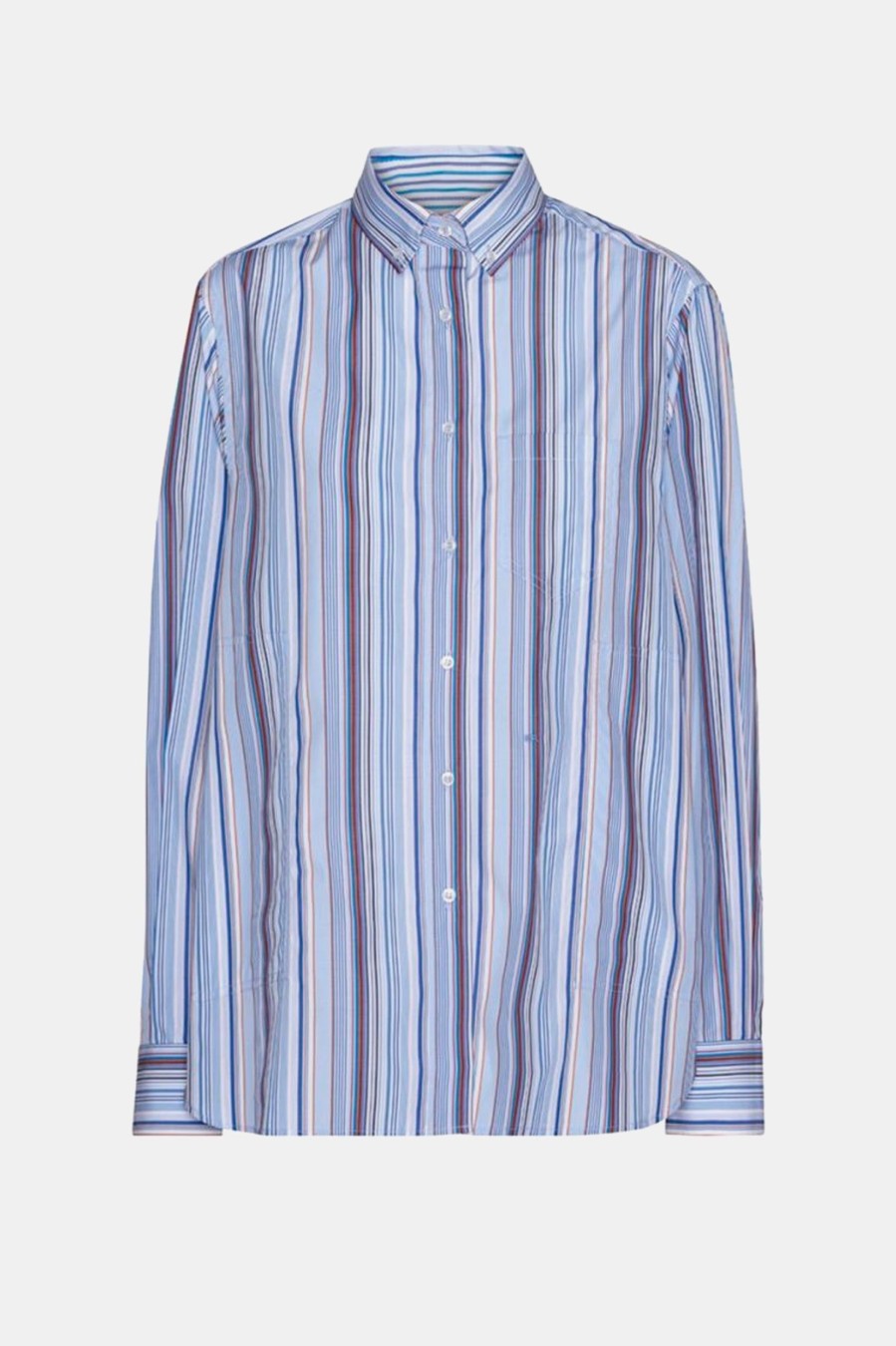 Tops And Shirts SAKS POTTS | William Shirt In Stripe Blue