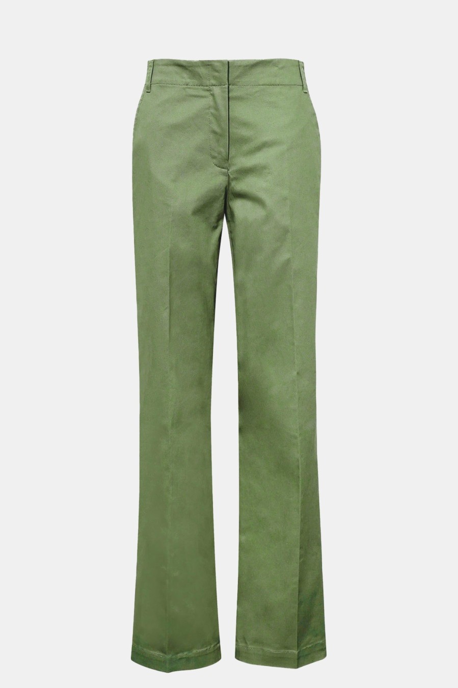 Trousers Tibi | Chino Rodney Straight Leg Trouser Green