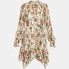 Dresses ULLA JOHNSON | Anais Silk Dress In Cream Freesia Floral