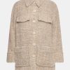 Coats And Jackets Rodebjer | Avril Boucle Jacket In Off White Neutrals