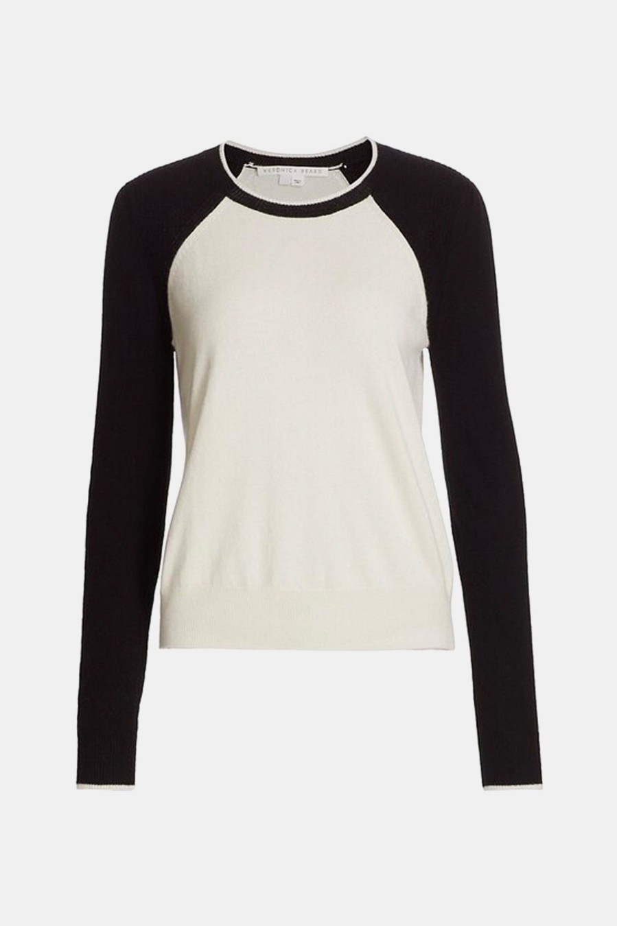 Knitwear And Sweaters Veronica Beard | Albertina Cashmere Sweater In Ivory Black