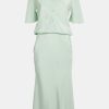 Dresses Christopher Esber | Bias Silk Tee Dress In Mint Green