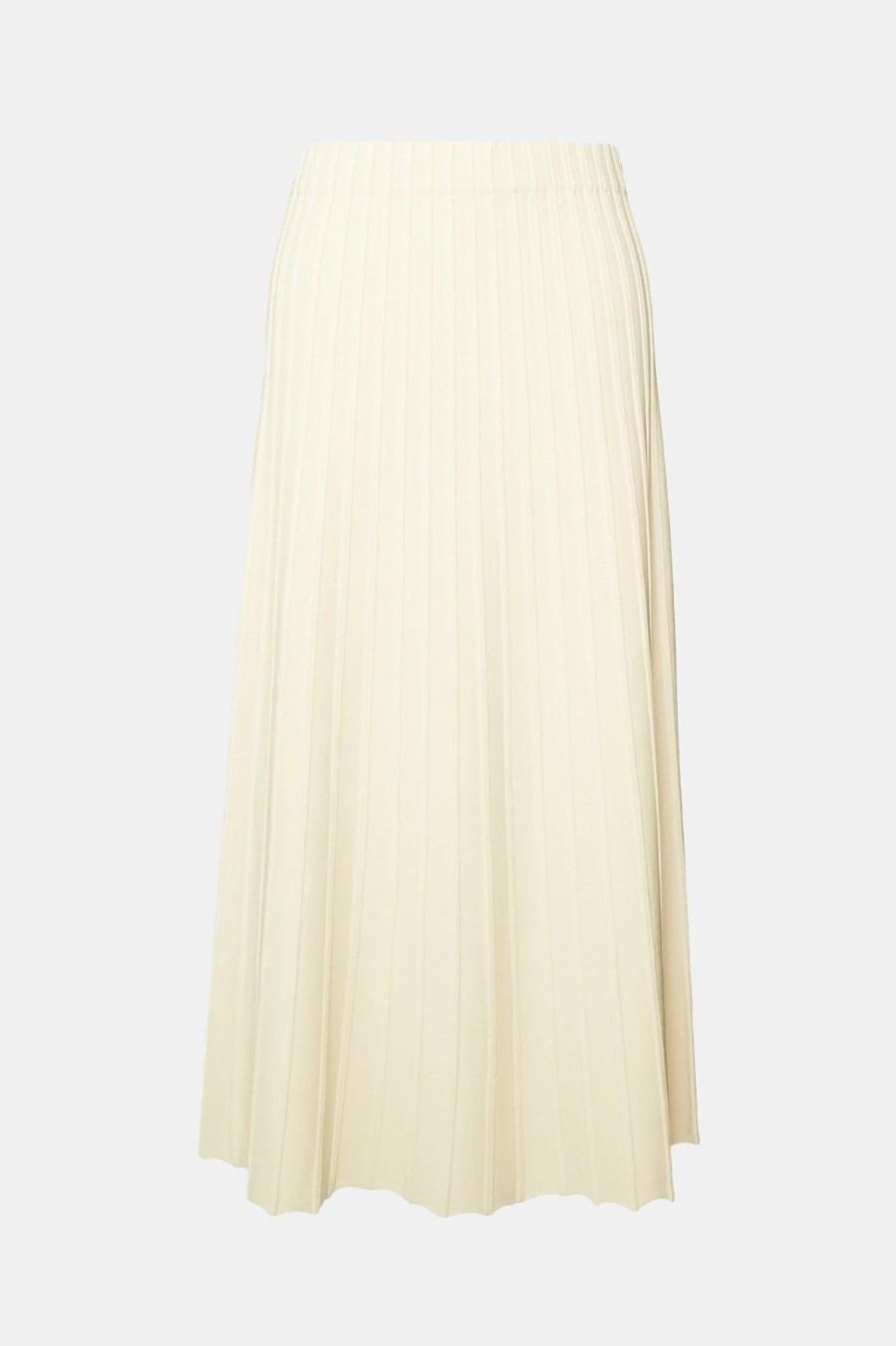 Skirts By Malene Birger | Idris Pleated Skirt In Soft White Neutrals