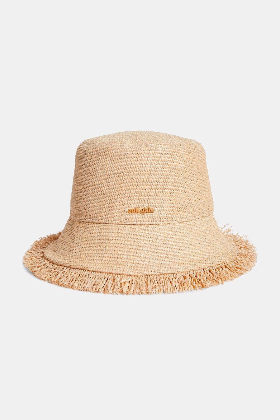 Accessories Cult Gaia | Kumi Bucket Hat In Cream Neutrals