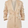 Coats And Jackets Veronica Beard | Tomi Dickey Blazer In Sand Neutrals