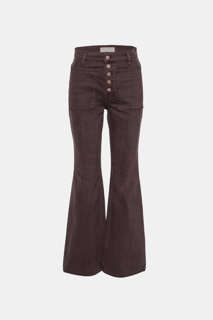 Jeans ULLA JOHNSON | The Lou Jean In Mahogany Wash Brown