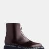 Shoes Proenza Schouler | Lug Sole Zip Boots In Espresso Brown