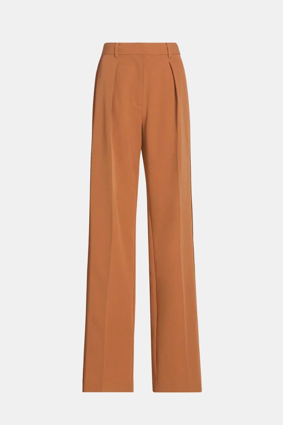 Trousers Derek Lam 10 Crosby | Delta Wide Leg Trouser In Mocha Brown