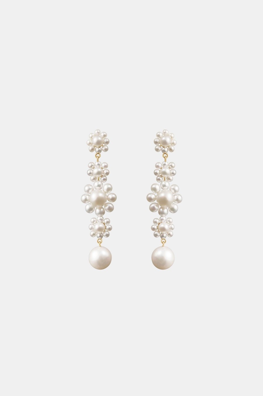 Jewellery Sophie Bille Brahe | Bellis 14K Yellow Gold & Freshwater Pearls