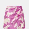 Skirts OROTON | Short Sarong Skirt In Carmine Pink