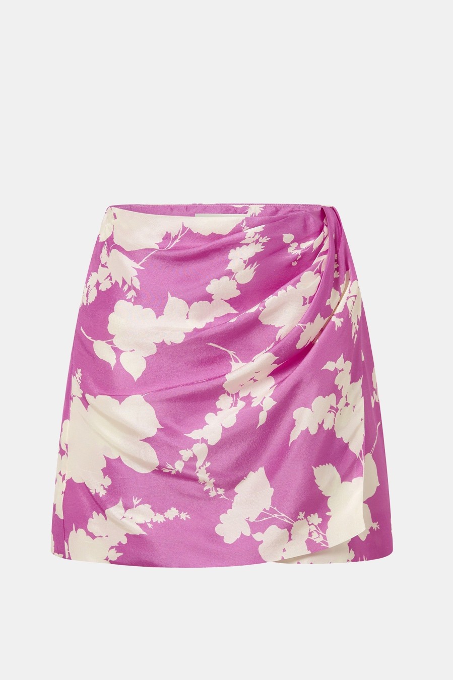 Skirts OROTON | Short Sarong Skirt In Carmine Pink