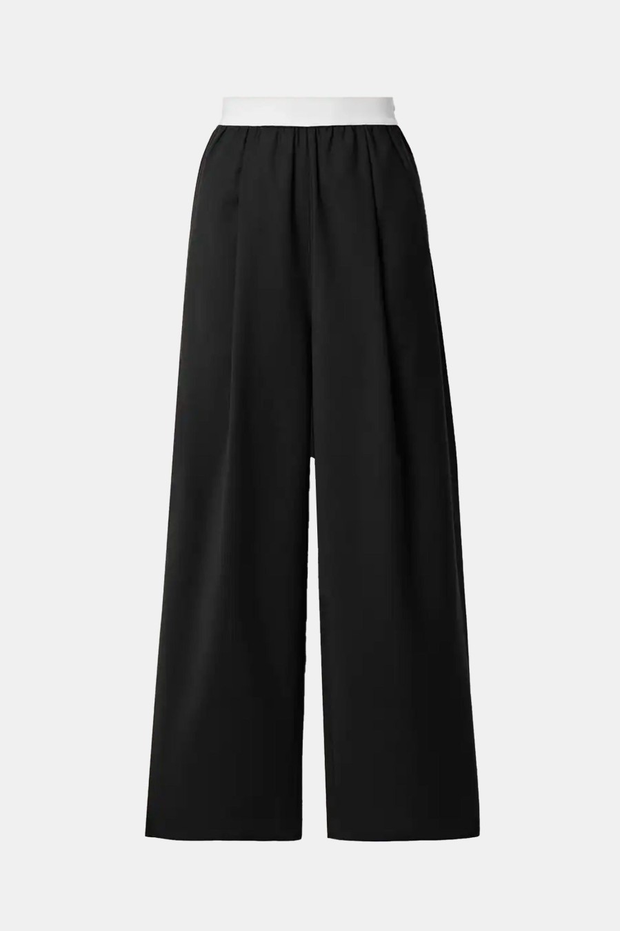 Trousers Tibi | Tropical Wool Marit Pull On Pant Black