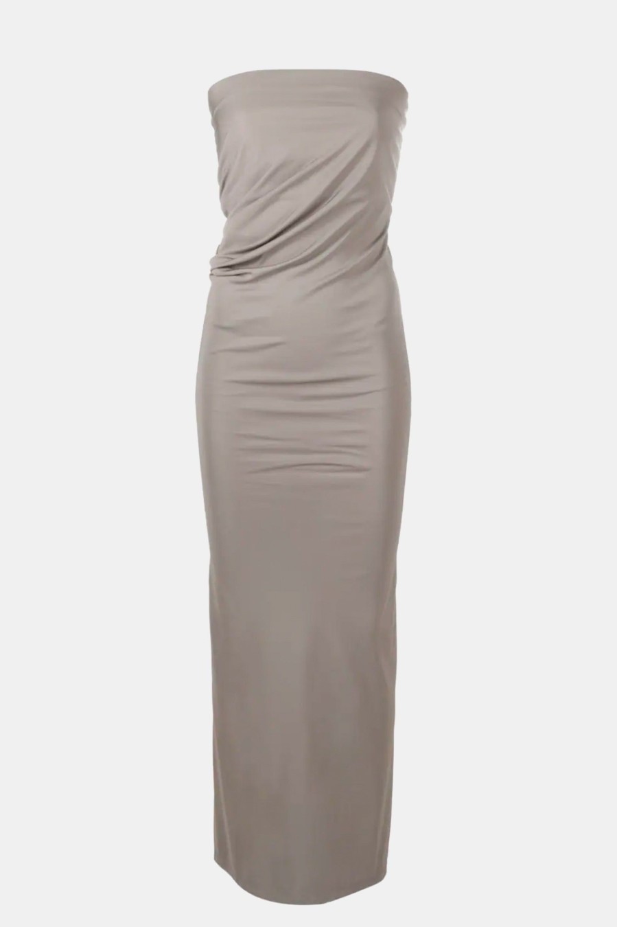 Dresses Christopher Esber | Strapless Ruche Dress In Concrete Grey