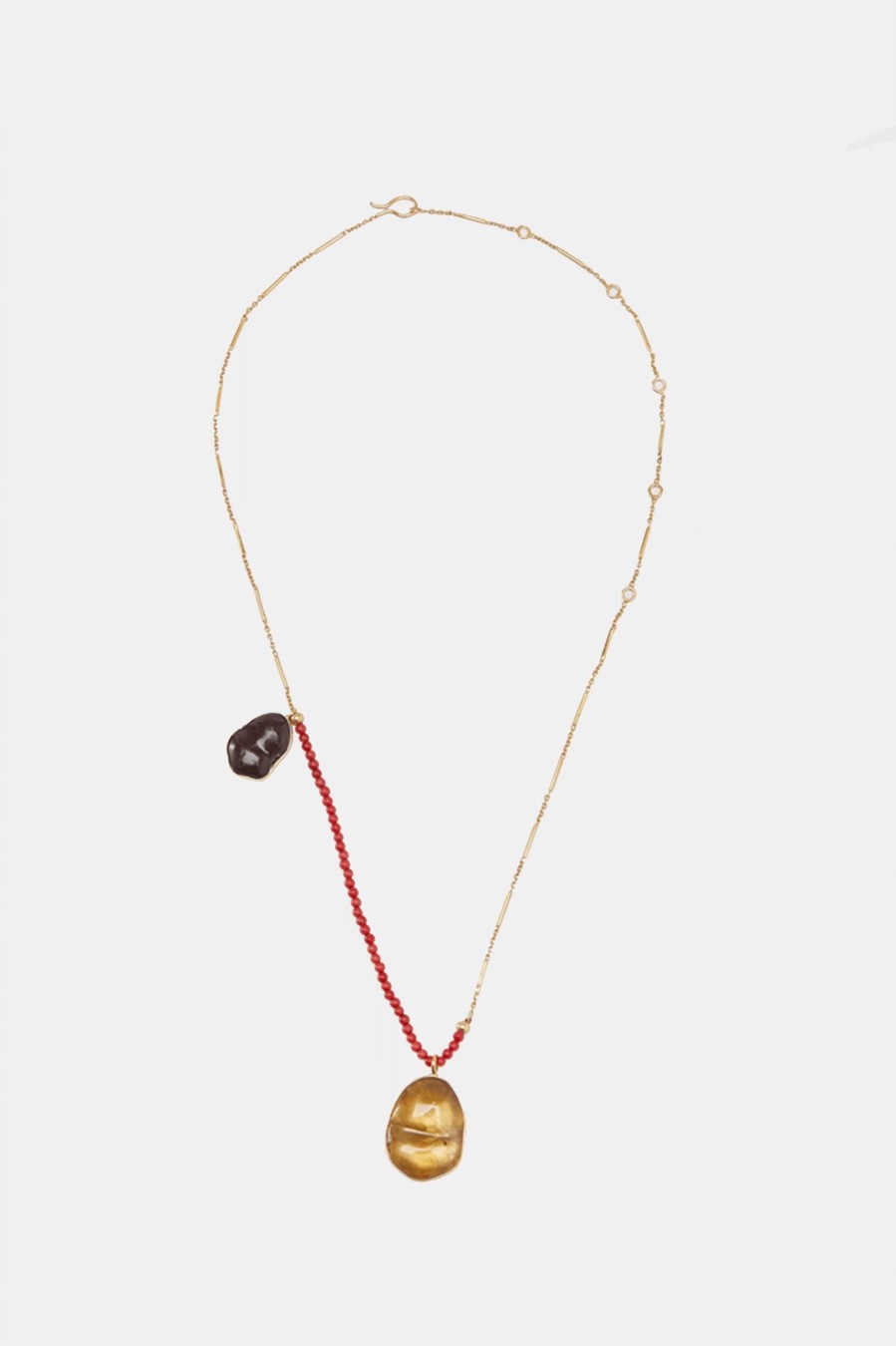 Jewellery Christopher Esber | Bezel Beaded Chain Necklace Gold