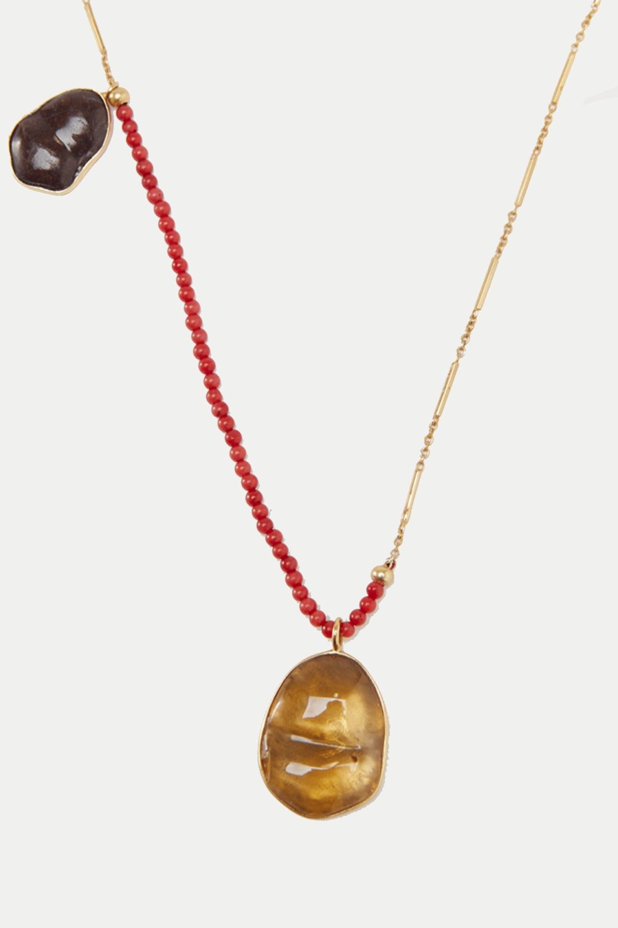 Jewellery Christopher Esber | Bezel Beaded Chain Necklace Gold