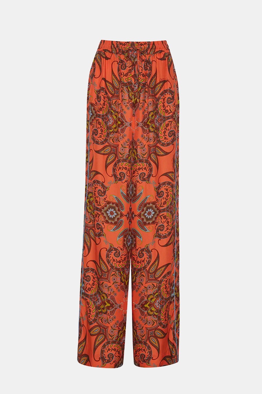 Trousers Cara Cara | Amalfi Pant In Nectarine Vintage Paisley Multi