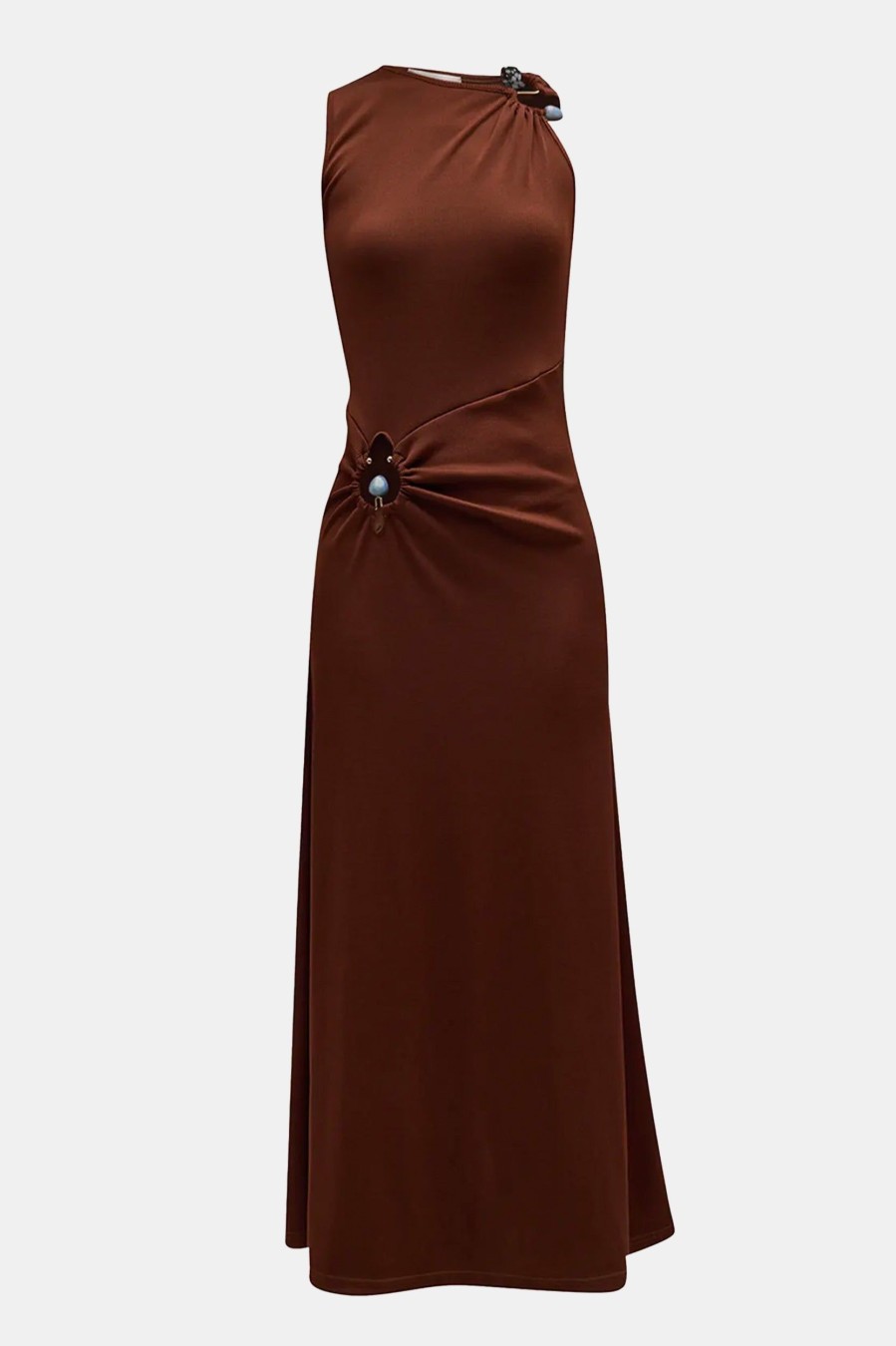 Dresses Christopher Esber | Callisto Duality Dress In Mahogany Red