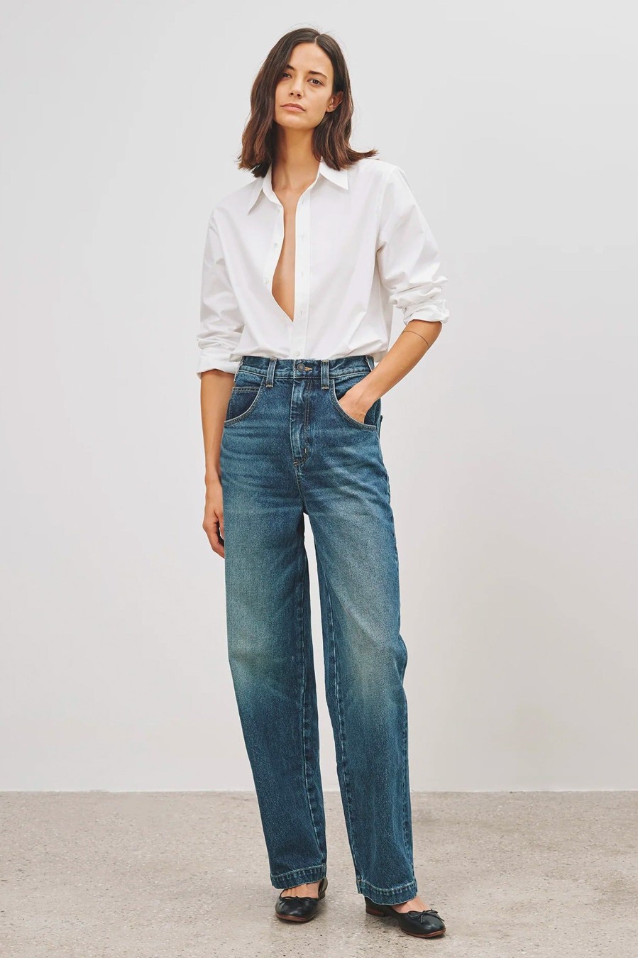 Jeans Nili Lotan | Aaron Jean In Simon Wash Denim