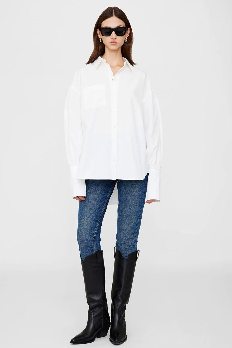 Tops And Shirts Anine Bing | Maxine Shirt In White