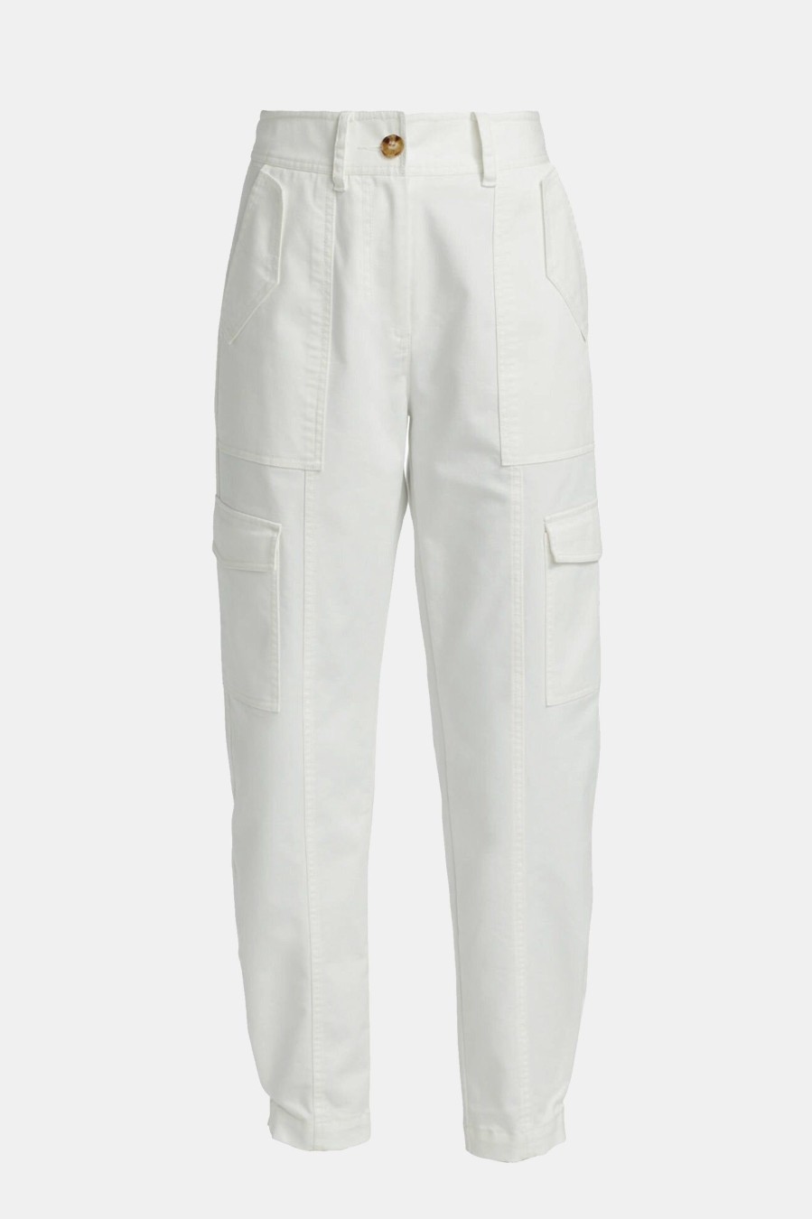 Trousers Derek Lam 10 Crosby | Elian Utility Pants In Washed White