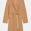 Coats And Jackets Theory | Chevron Wool Coat In Palomino Brown