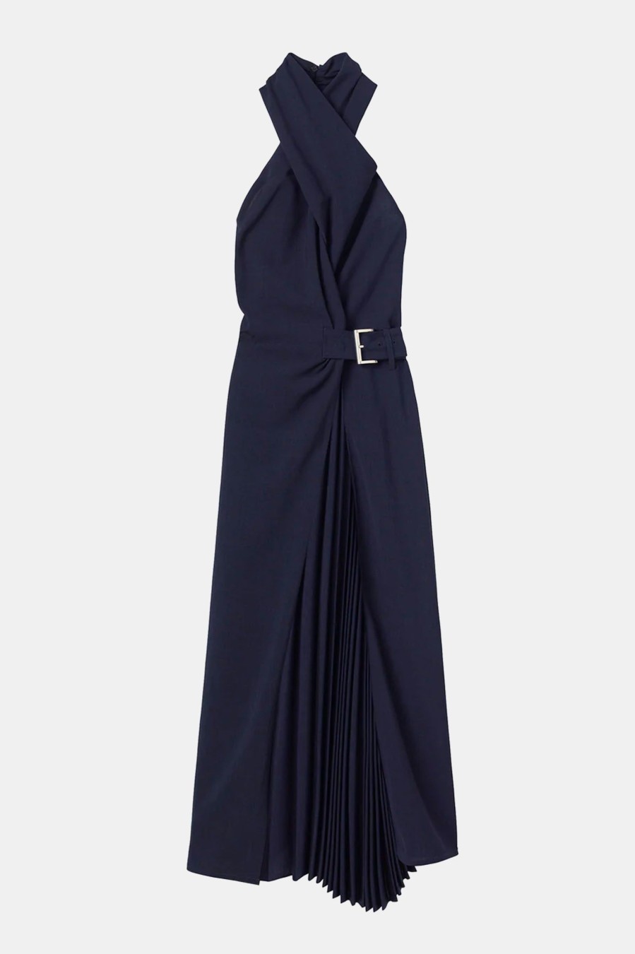 Dresses A.L.C. | Fiona Pleated Midi Dress In Evening Blue