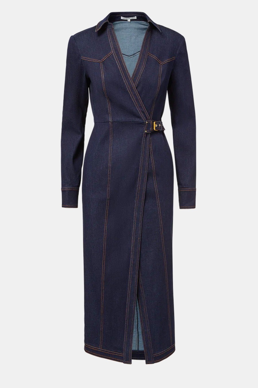 Dresses Veronica Beard | Arlington Dress In Dark Oxford Blue