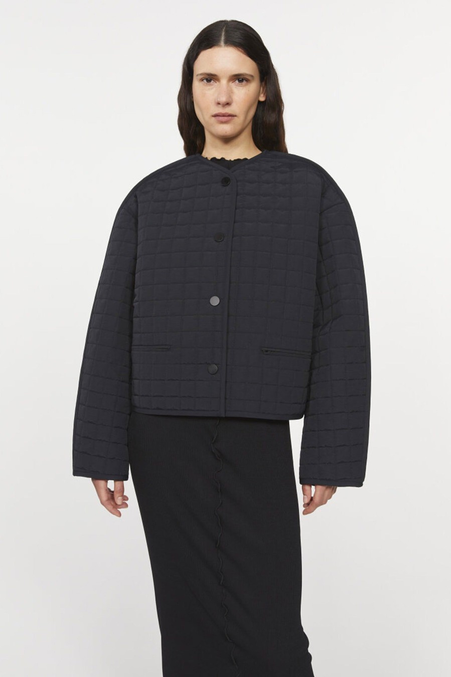 Coats And Jackets Rodebjer | Hera Quilted Jacket In Black