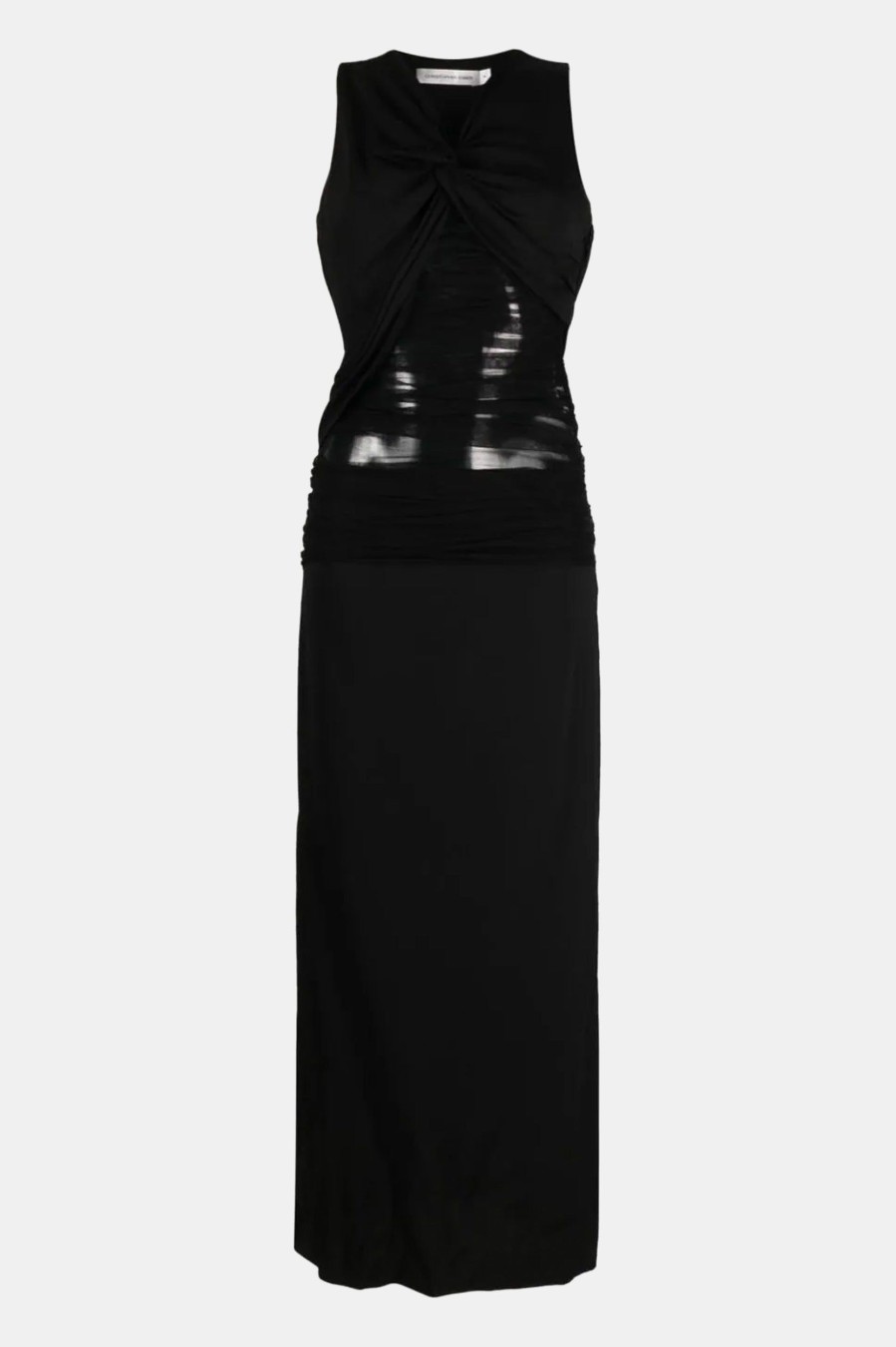 Dresses Christopher Esber | Semblace Tulle Twist Dress In Black