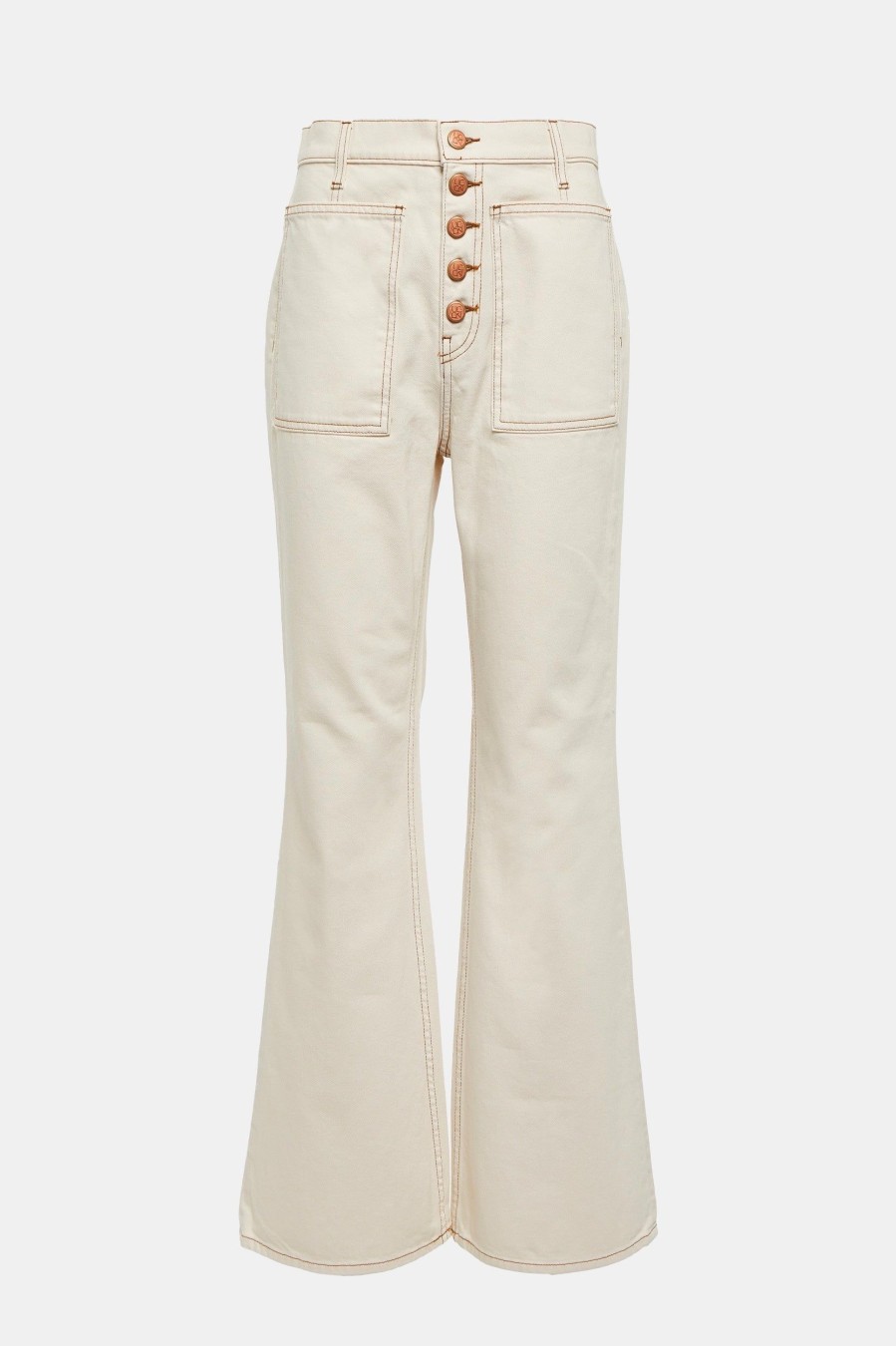 Denim ULLA JOHNSON | The Lou Jean In Cowrie Wash Neutrals