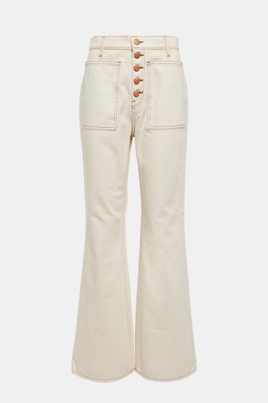 Jeans ULLA JOHNSON | The Lou Jean In Cowrie Wash Neutrals