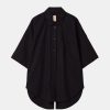 Tops And Shirts Lee Mathews | Lm Poplin Ss Shirt In Black