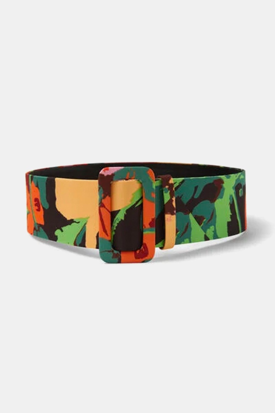 Accessories La DoubleJ | Medium Belt (6Cm) In Wonderland Green Floral