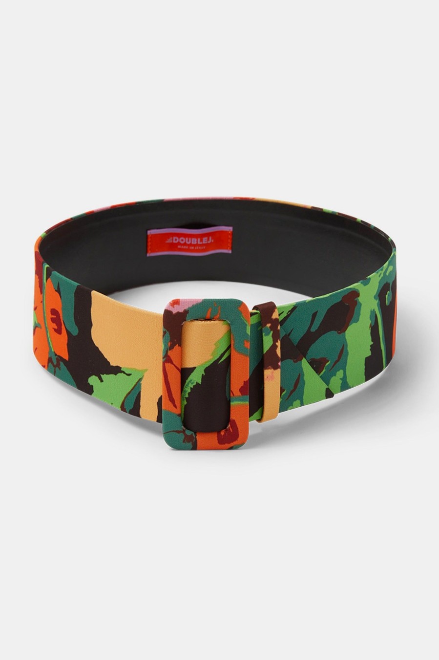 Accessories La DoubleJ | Medium Belt (6Cm) In Wonderland Green Floral