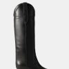 Shoes KHAITE | Dallas Knee High Boot In Black Leather