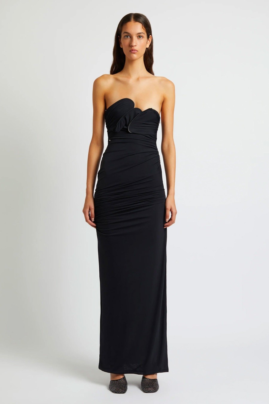 Dresses Christopher Esber | Encompassed Looped Bodice Dress Black