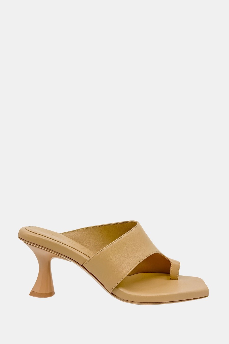 Shoes Studio Amelia | Ida 70 Mule In Beige Neutrals