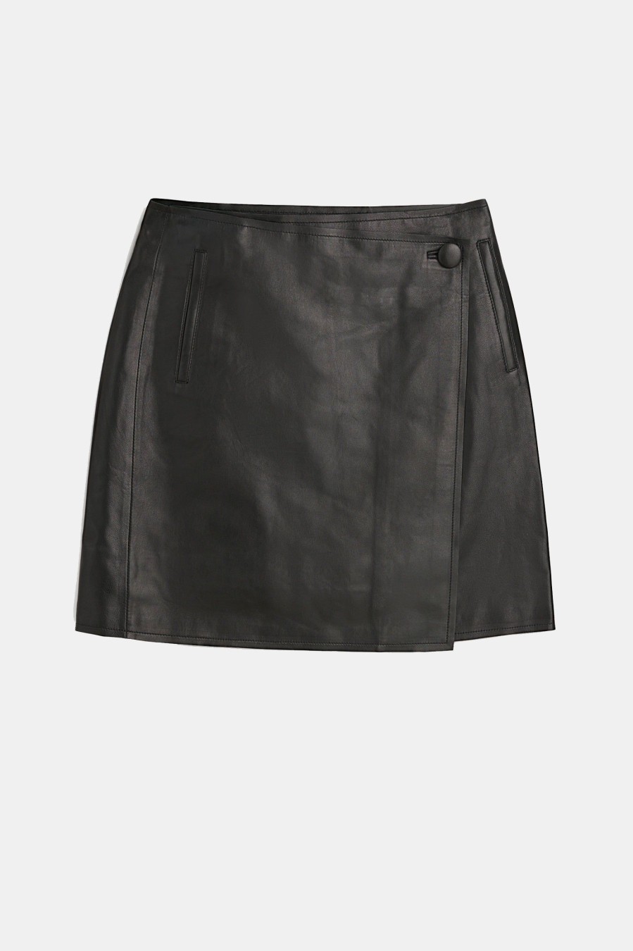 Skirts By Malene Birger | Esmaa Leather Skirt In Black