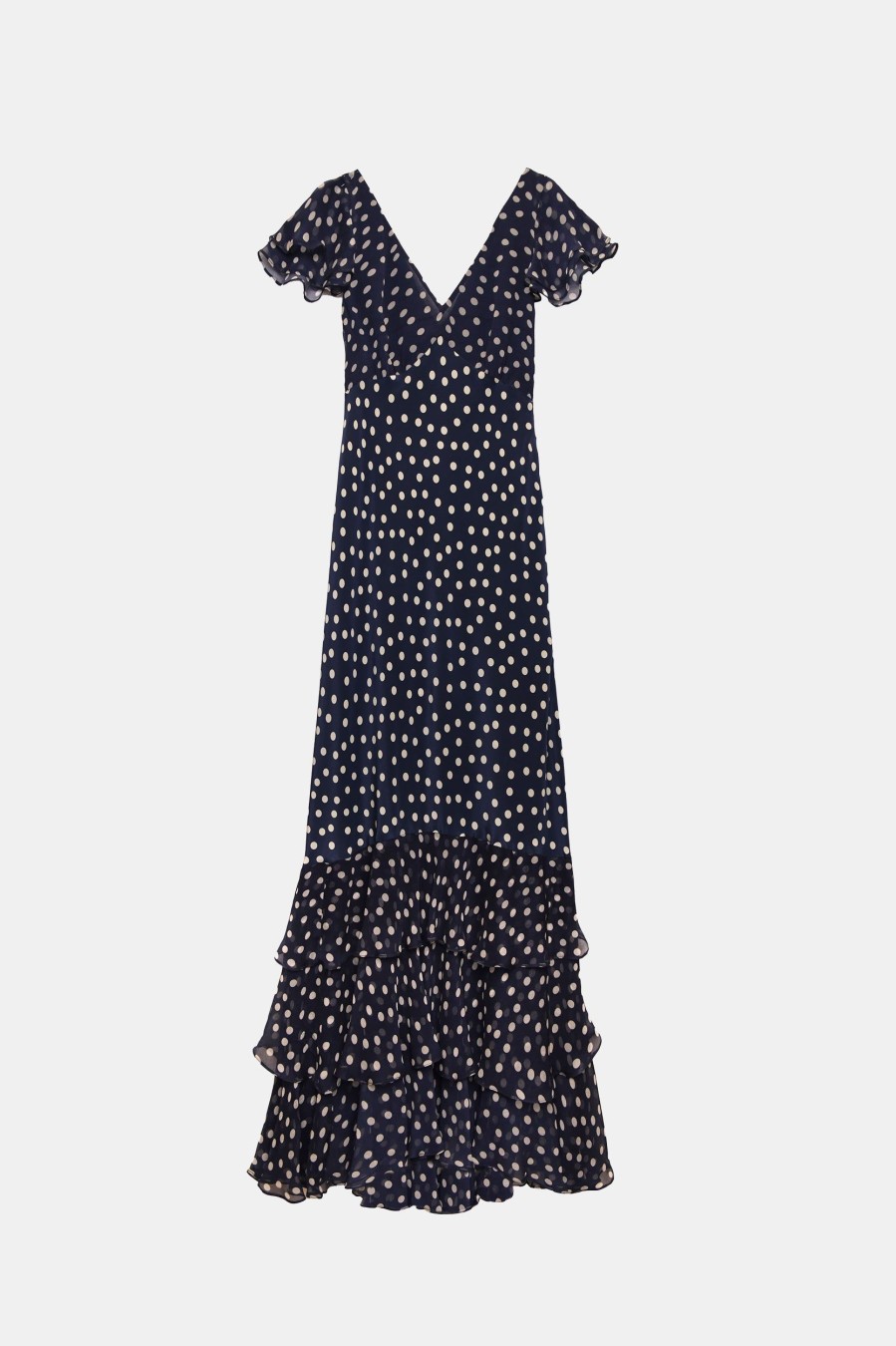 Dresses RIXO | Ossy Dress In Scatter Spot Navy