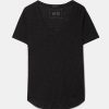 Tops And Shirts ATM Anthony Thomas Melillo | Slub Jersey Classic V-Neck Tee In Black