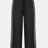 Trousers All That Remains | Ana Silk Pant In Noir Cream Black