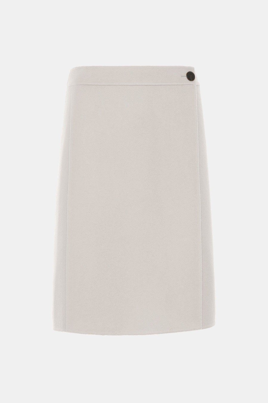 Skirts Theory | Clean Wrap Skirt In Cream Neutrals