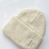 Accessories Rodebjer | Sendina Oversized Beanie In Chalk Neutrals