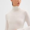 Knitwear And Sweaters Theory | Turtleneck Regal Wool Sweater In Ivory Neutrals