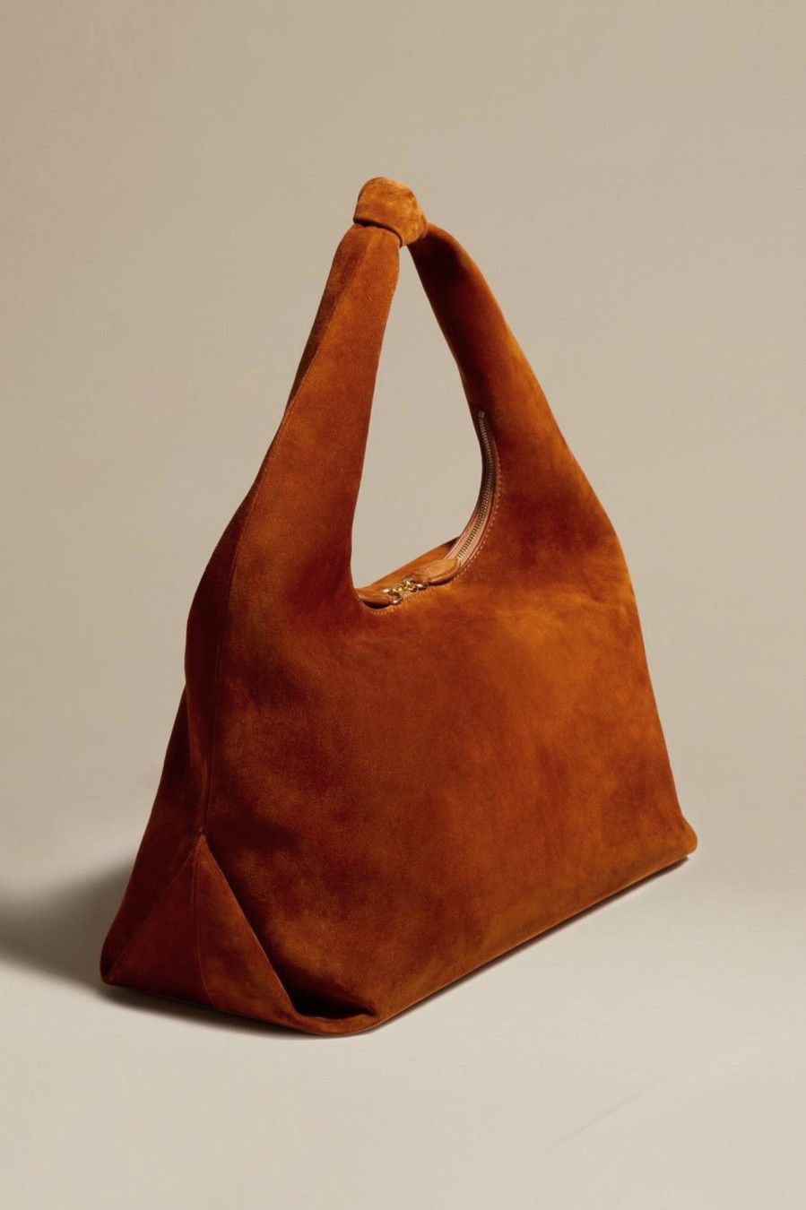 Accessories KHAITE | Beatrice Hobo Bag Large In Caramel Brown