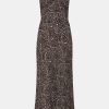 Dresses Matteau | Low Back Slip Dress In Jasmine Cocoa Brown