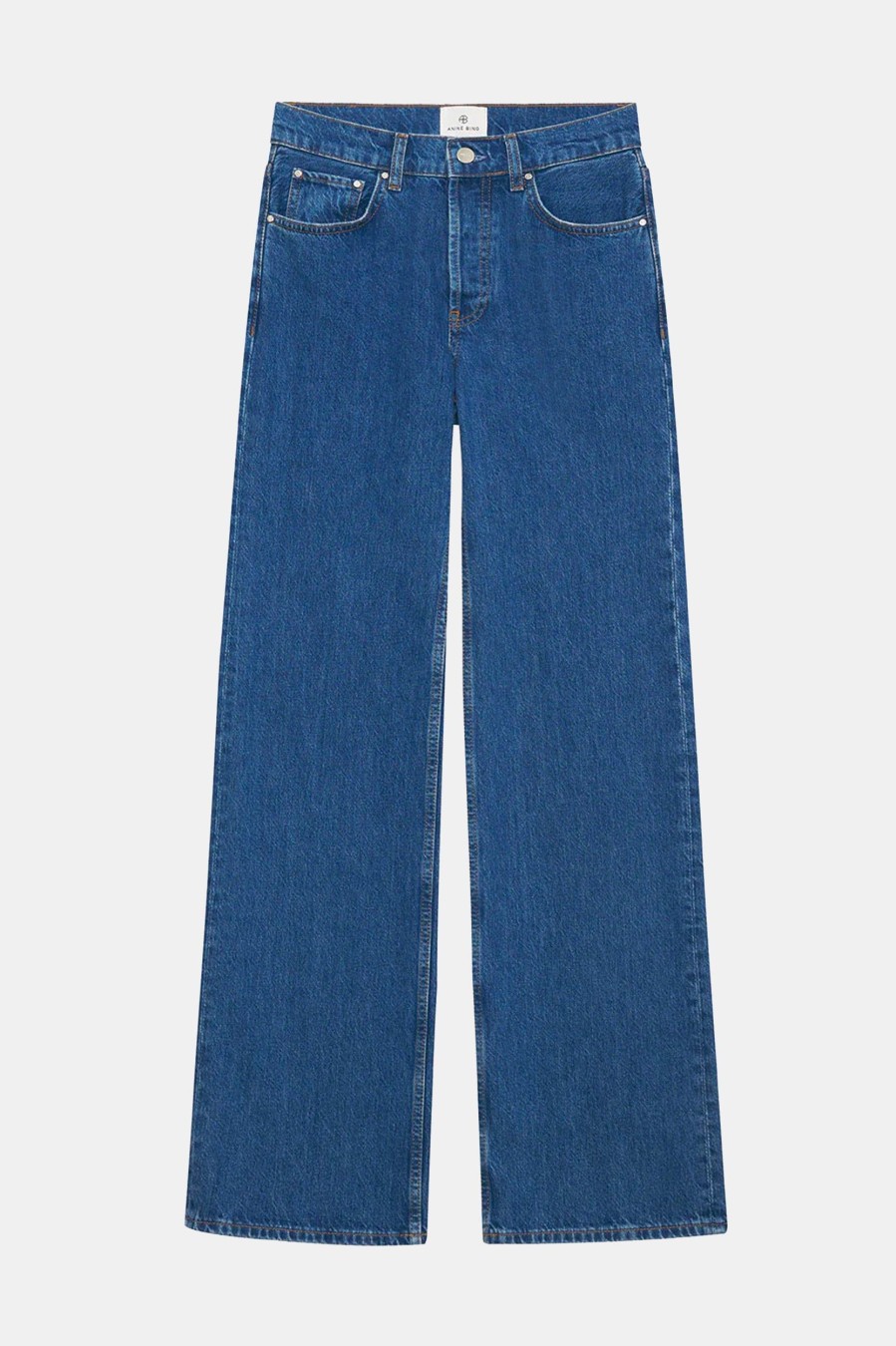 Denim Anine Bing | Hugh Jean In Medium Indigo Denim