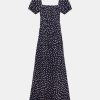 Dresses RIXO | Leyane Dress In Scatter Spot Navy