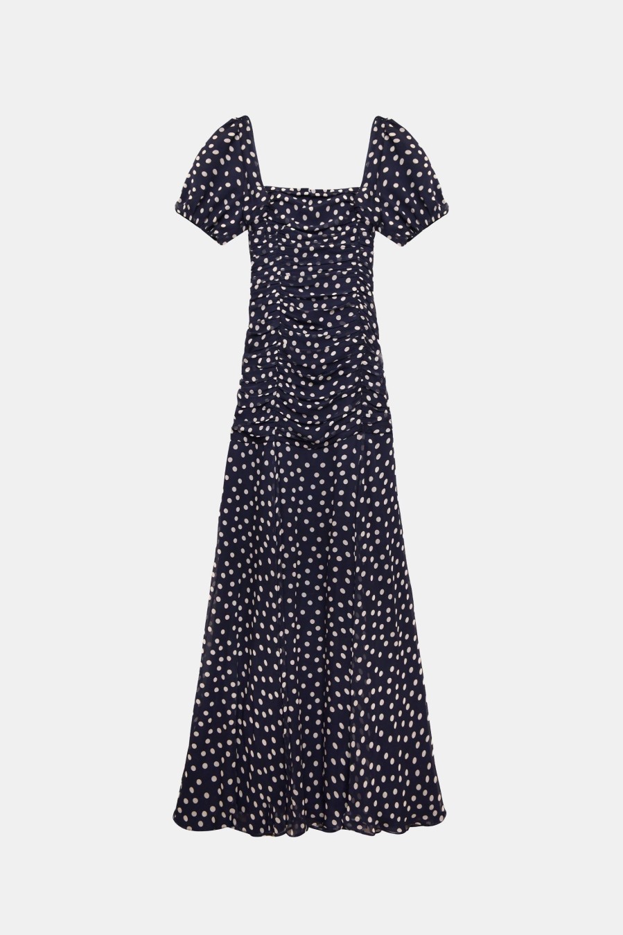 Dresses RIXO | Leyane Dress In Scatter Spot Navy