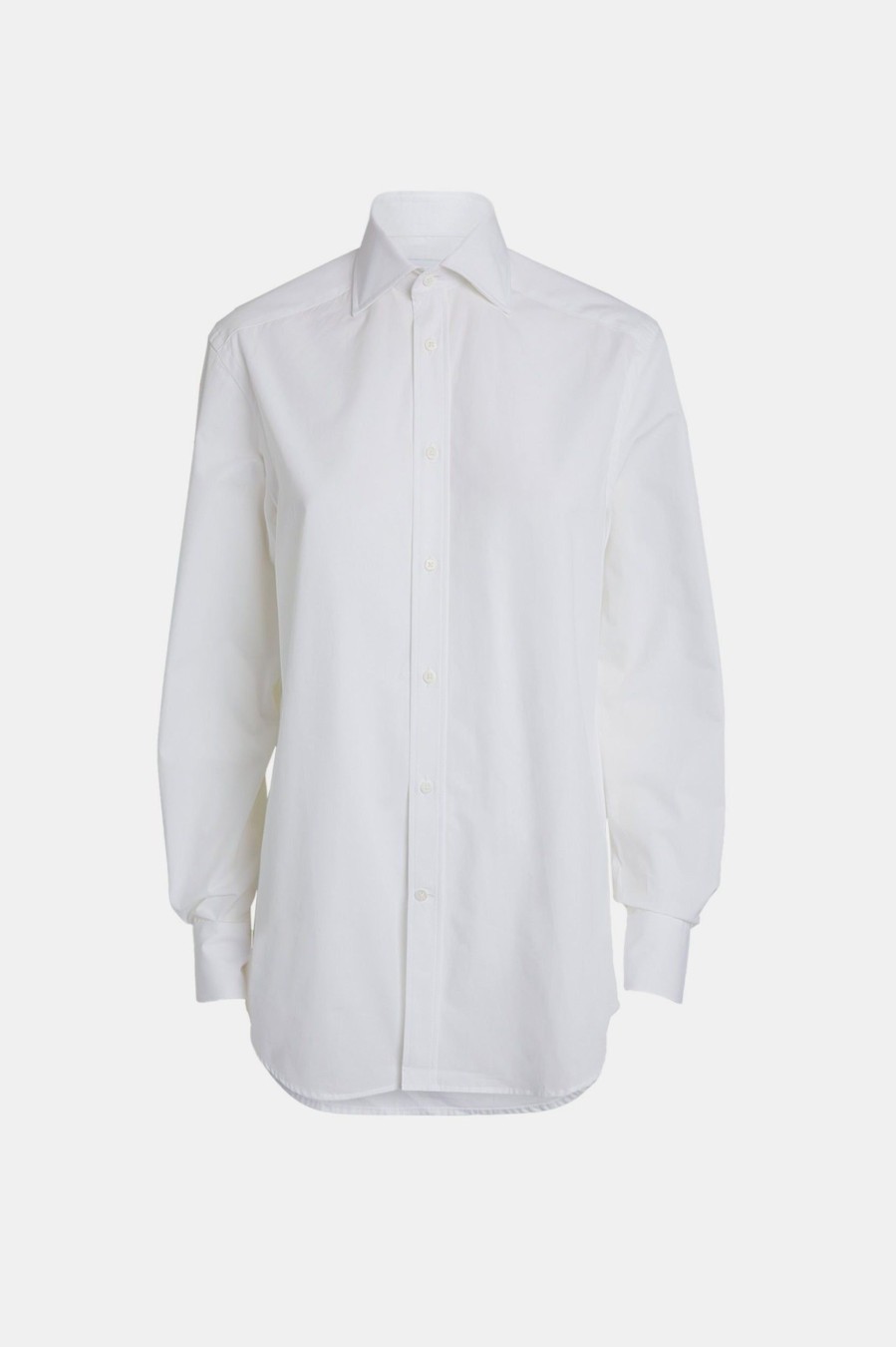 Tops And Shirts With Nothing Underneath | The Boyfriend Poplin Shirt In White